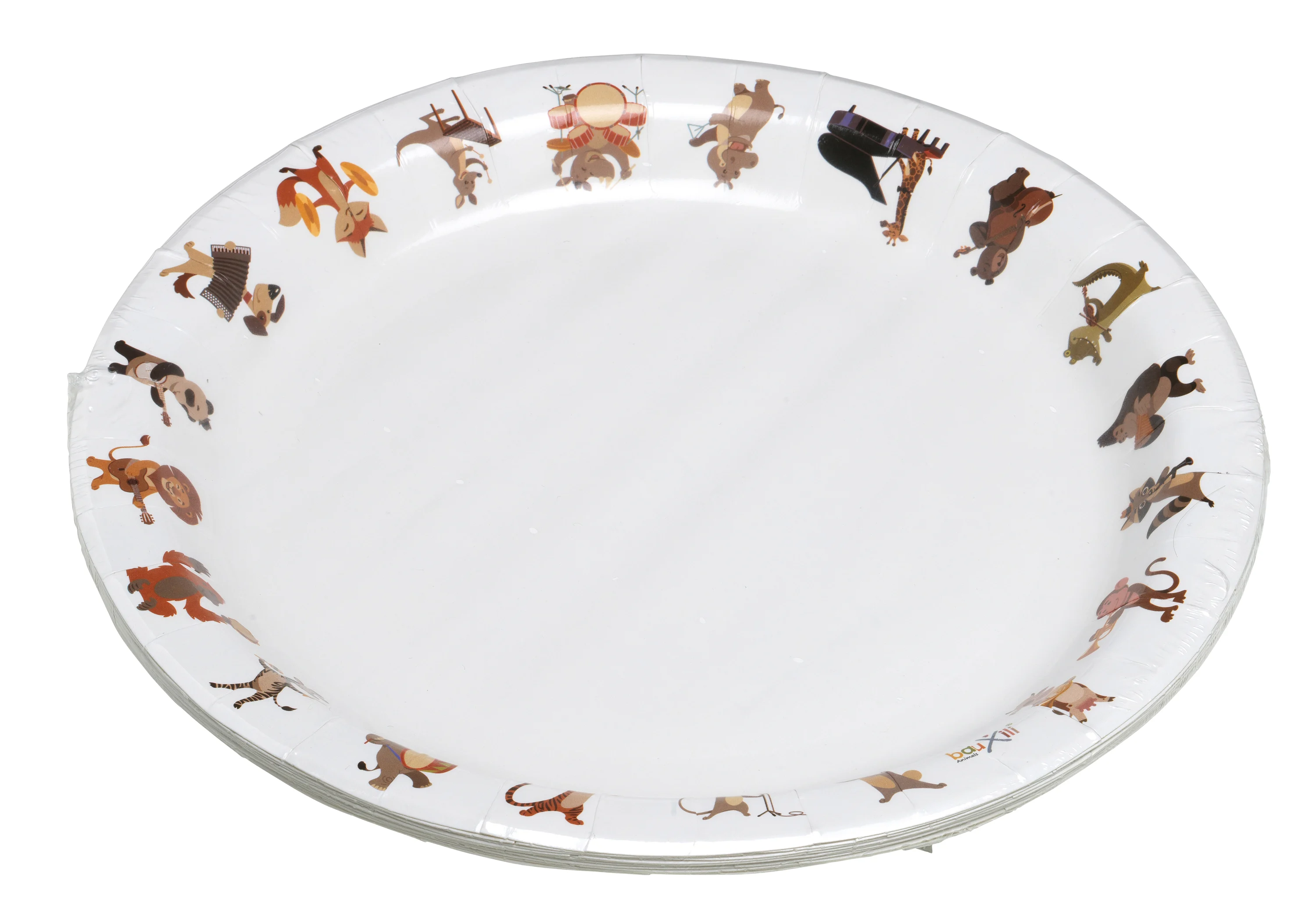 Paper Plate bauxili Animals (8 pcs) 23cm Ø, image 2