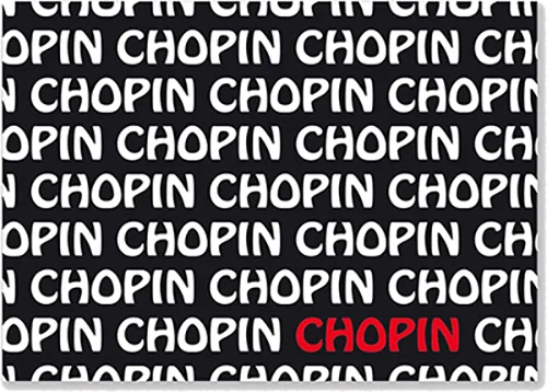Postkarte Chopin Text