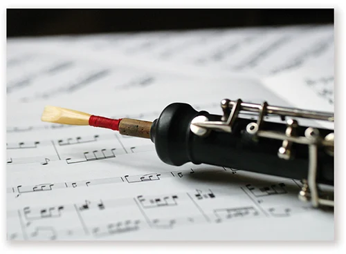 Postcard Oboe/Sheet music