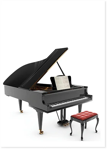 Postcard Piano