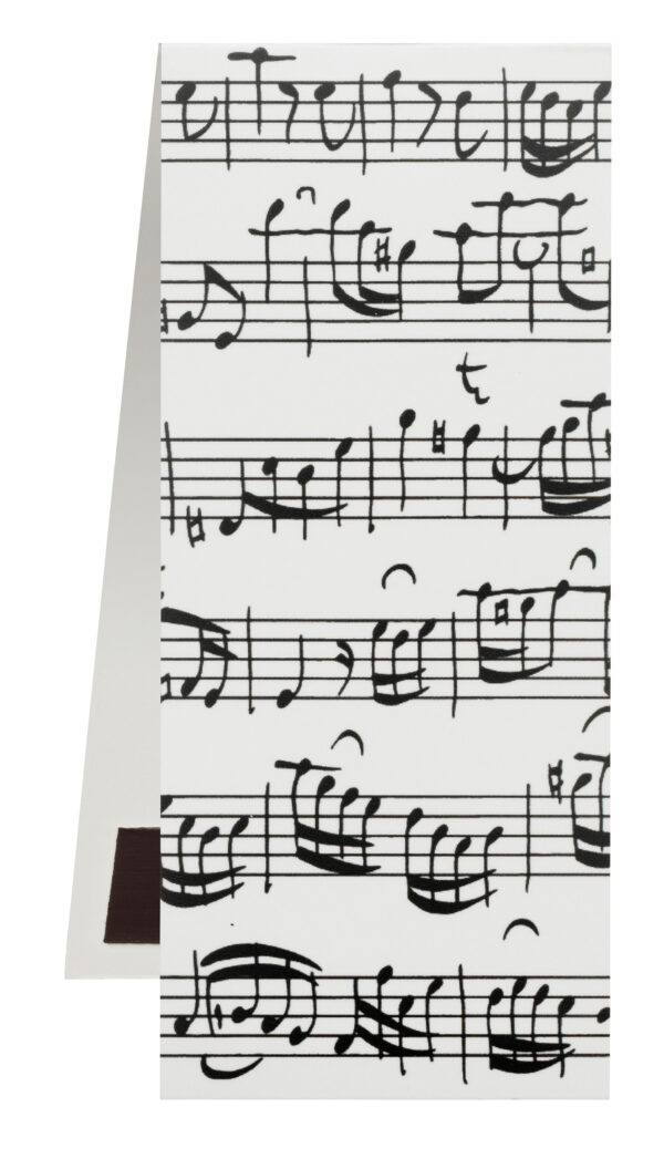 Bookmark Sheet music white magnetic