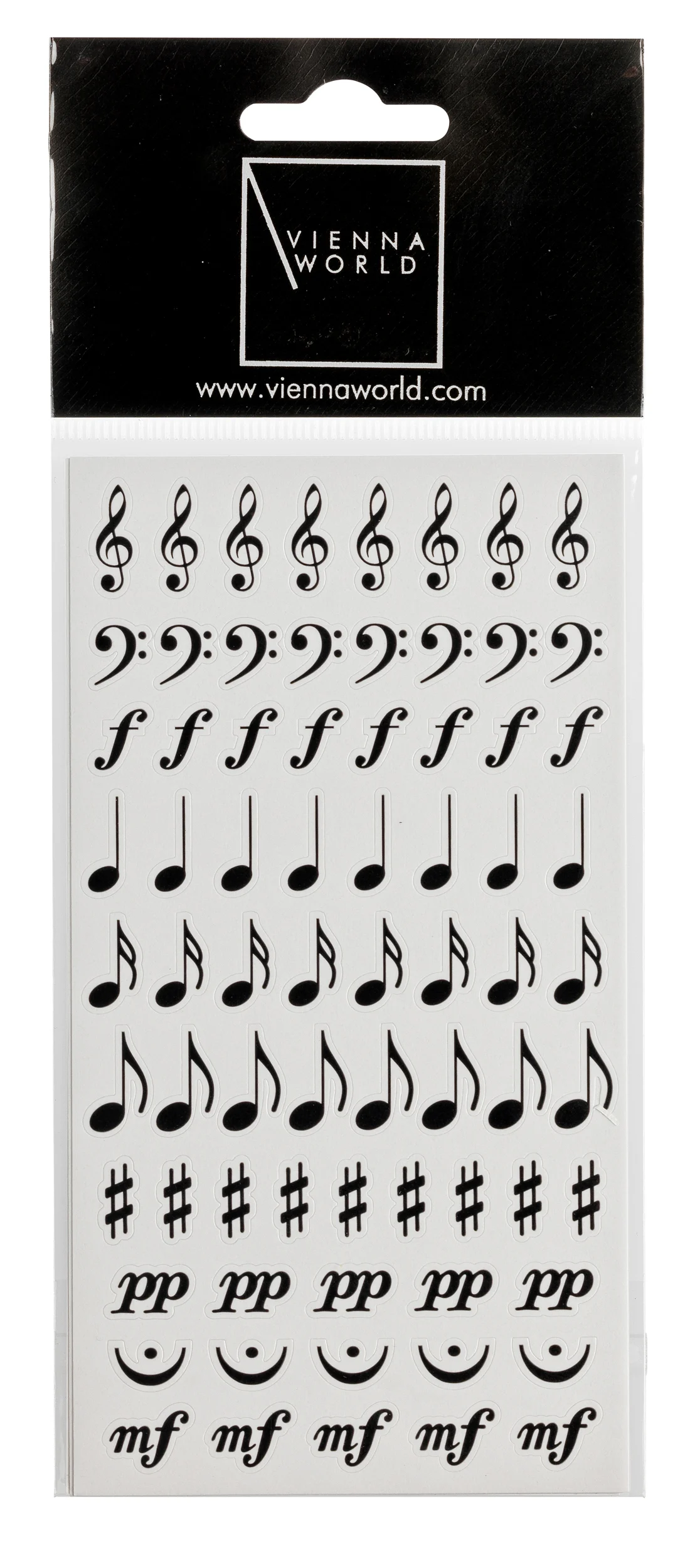 Sticker Musiksymbole (2 Blatt)