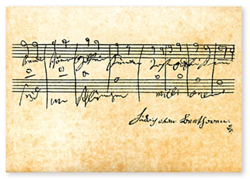 Postkarte Beethoven - Ode an die Freude