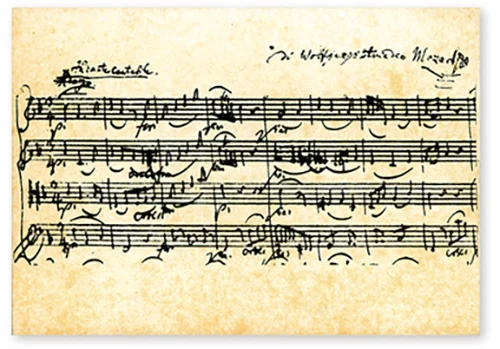 Postcard Mozart - String Quartet