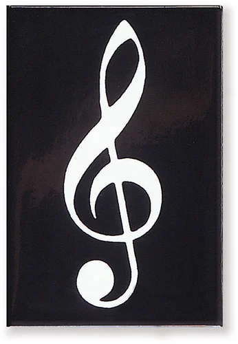 Magnet Violinschlüssel schwarz