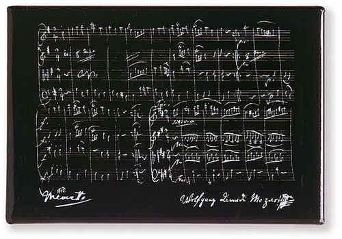 Magnet Mozart schwarz