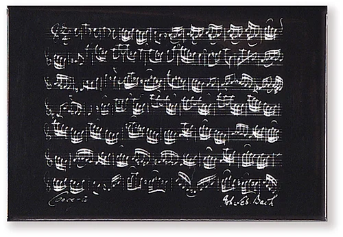 Magnet Bach schwarz
