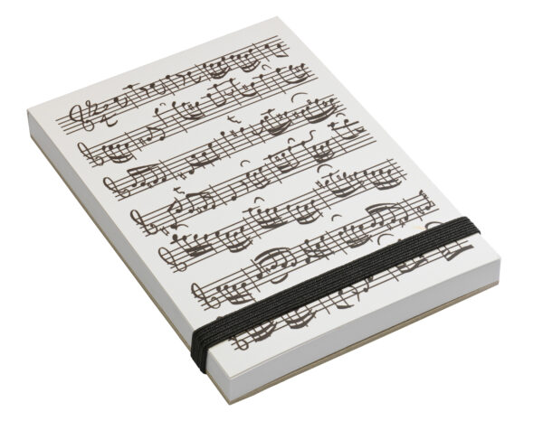 Notepad Sheet music white A7