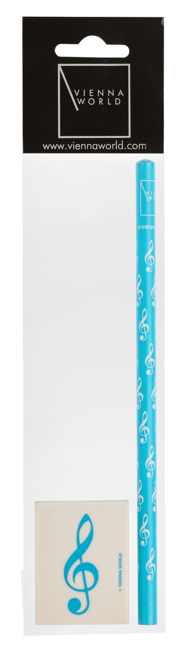 Stationery set G-clef light blue 2-pcs