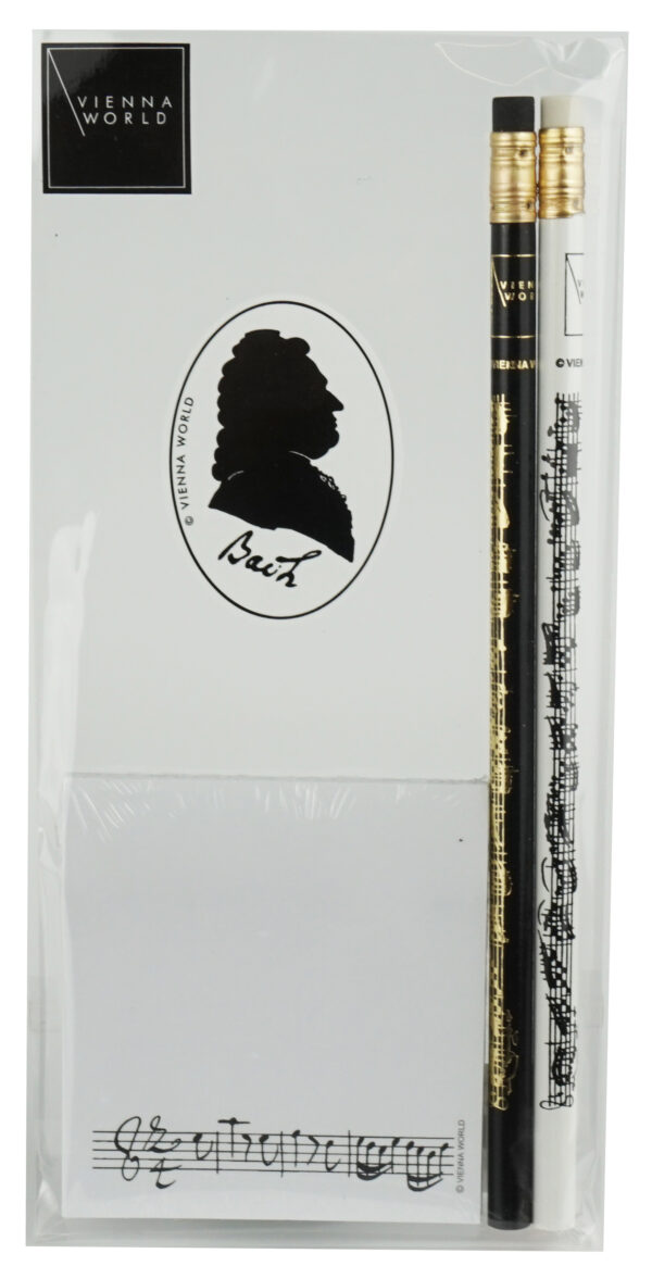 Stationery set Bach Silhouette 3-pcs