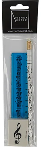 Treble Clef Writing Set Blue 3-Piece