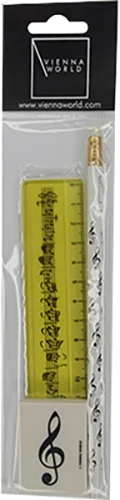 Yellow Treble Clef Writing Set, 3-piece