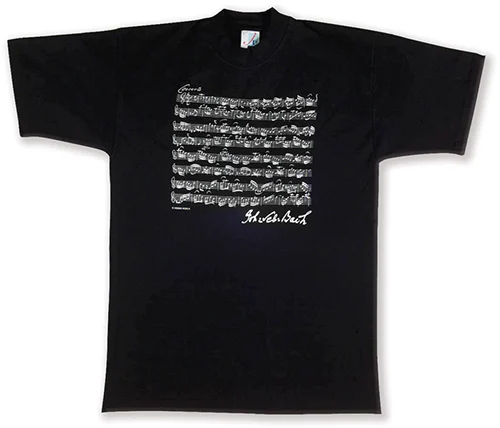 T-Shirt Bach black S