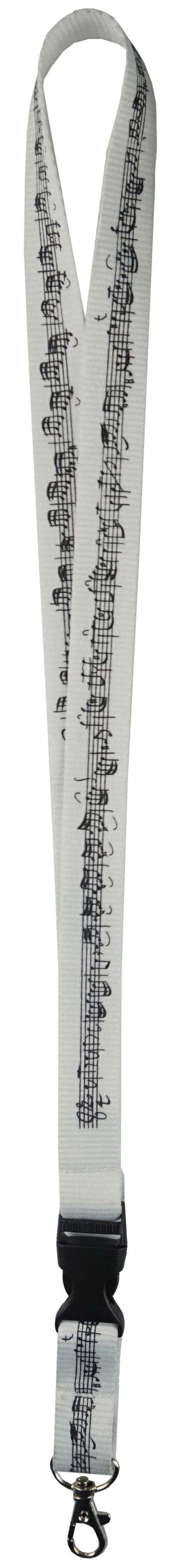 Neckband Notenzeile weiss