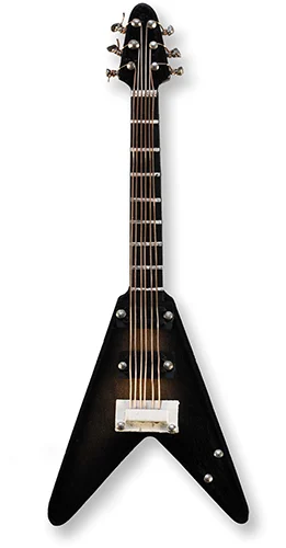 Flying V Gitarre magnetisch
