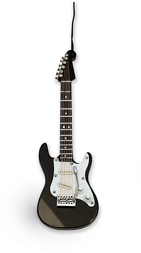 Anhänger E-Gitarre schwarz