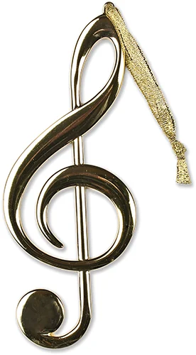 Anhänger Violinschlüssel gold