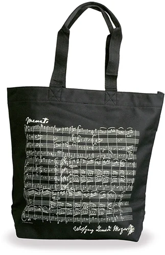 Shopper Mozart schwarz