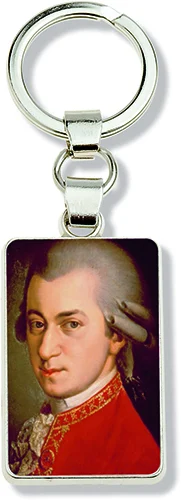 Mozart Portrait Keychain