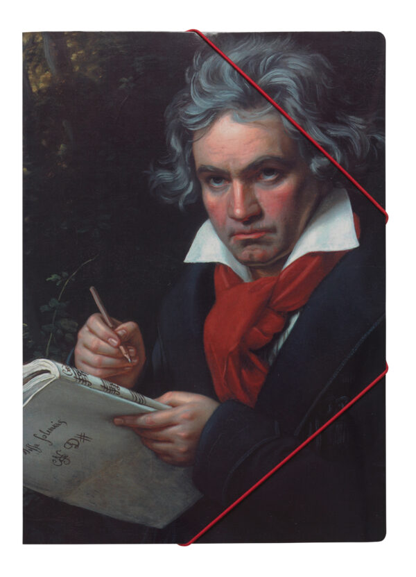 File with elastic band Beethoven Portrait