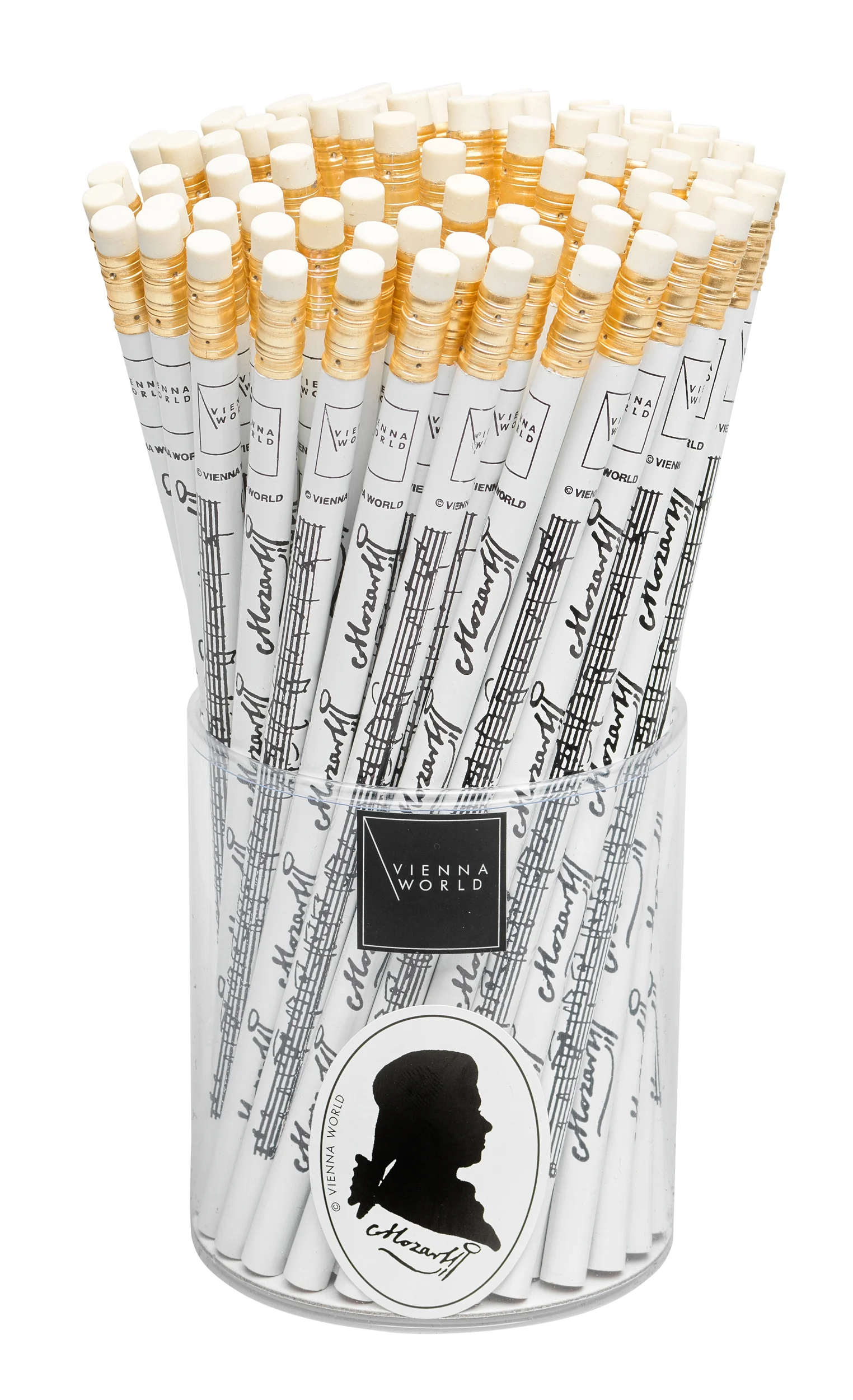 Bleistiftbox Mozart weiss
