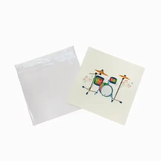 Greeting card Drums Paper Art