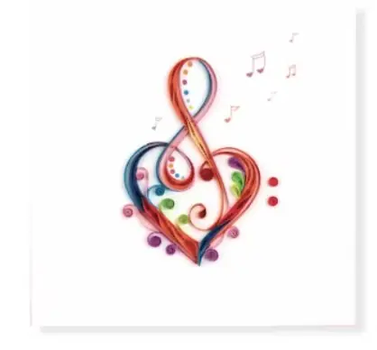 Grusskarte Liebeslied Paper Art