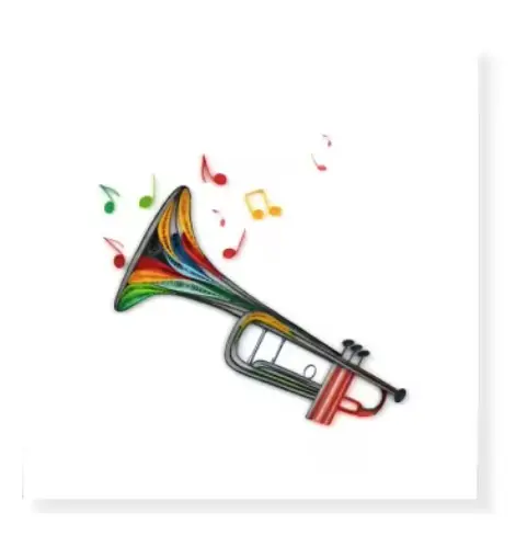 Greeting card Trumpet Paper Art
