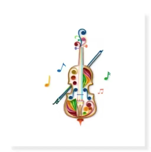 Grußkarte Cello Paper Art
