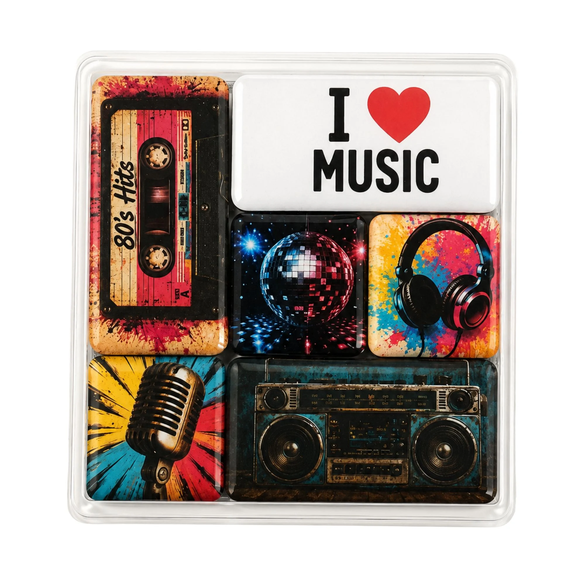 Minimagnet box Pop Icons