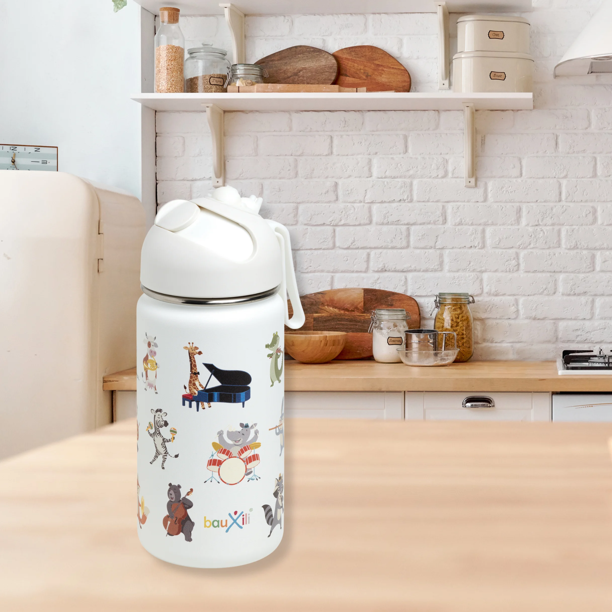 Drinking Bottle bauxili Animals 400ml, image 2