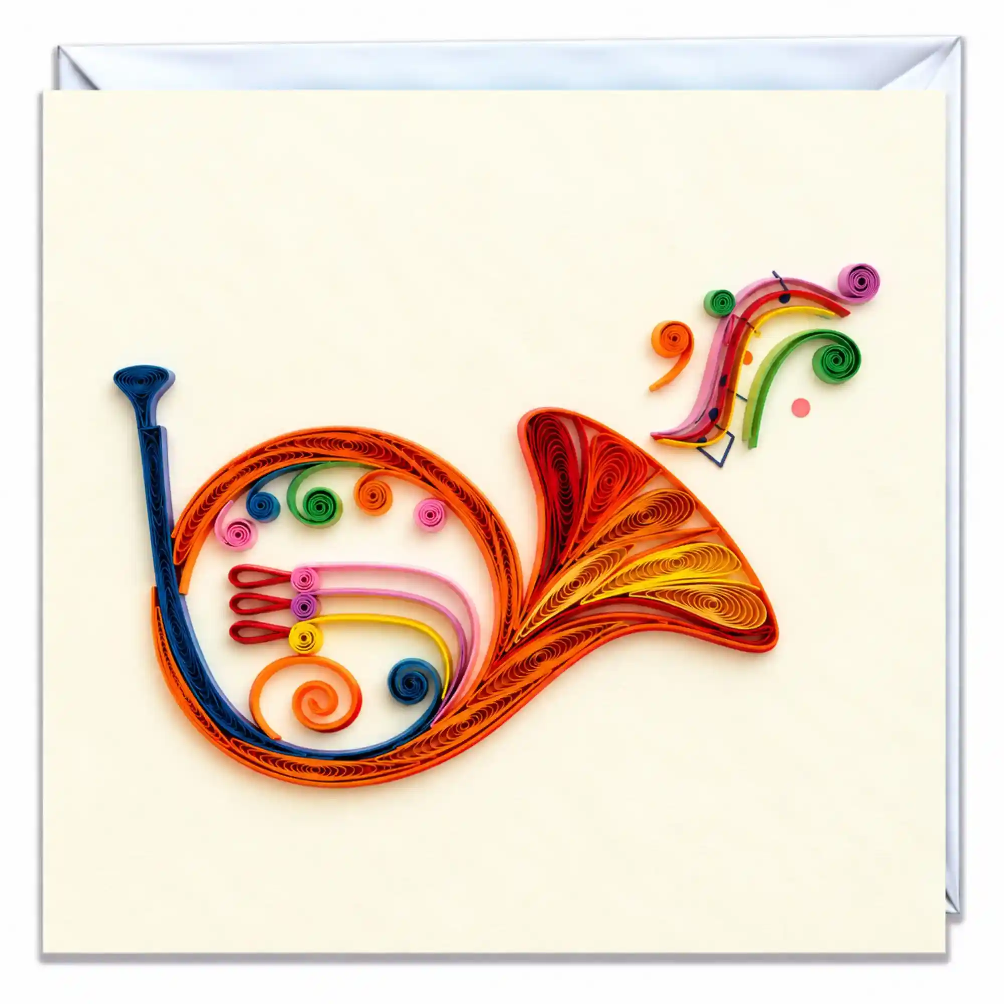 Grußkarte Horn Paper Art