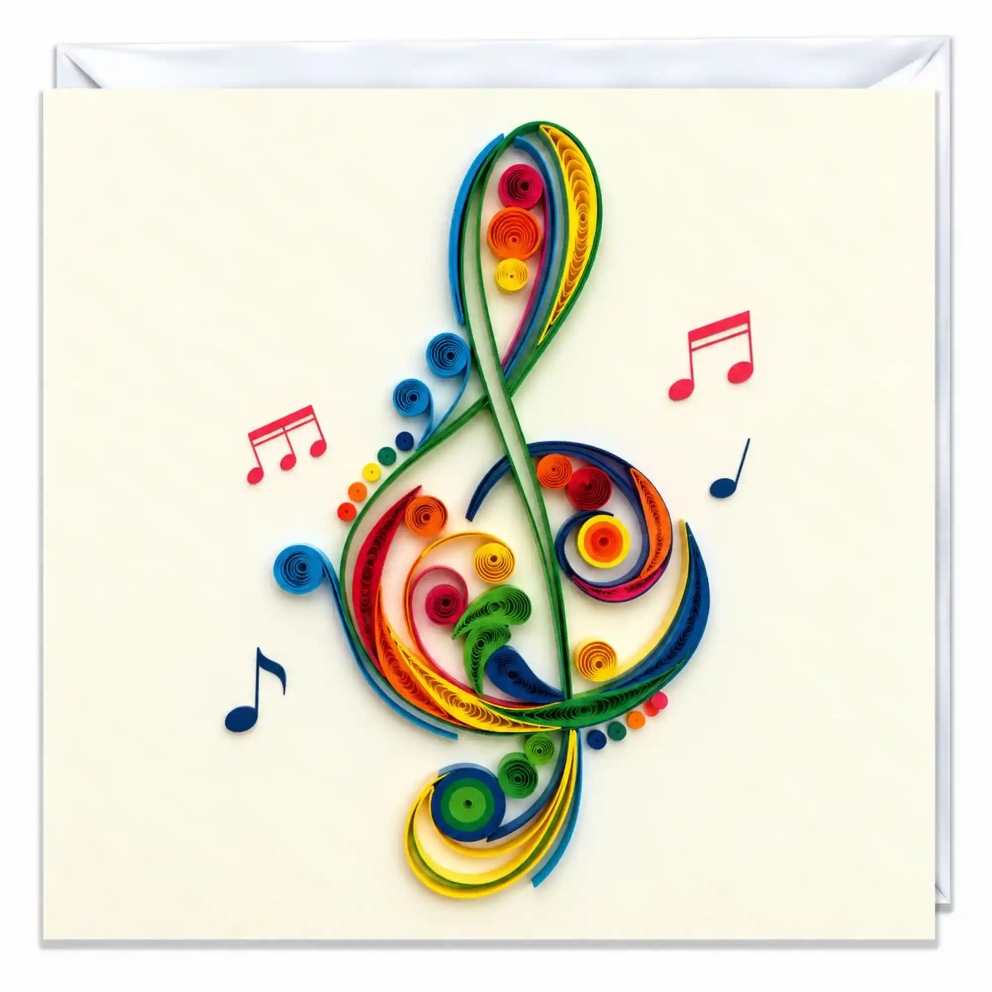 Grußkarte Violinschlüssel Paper Art
